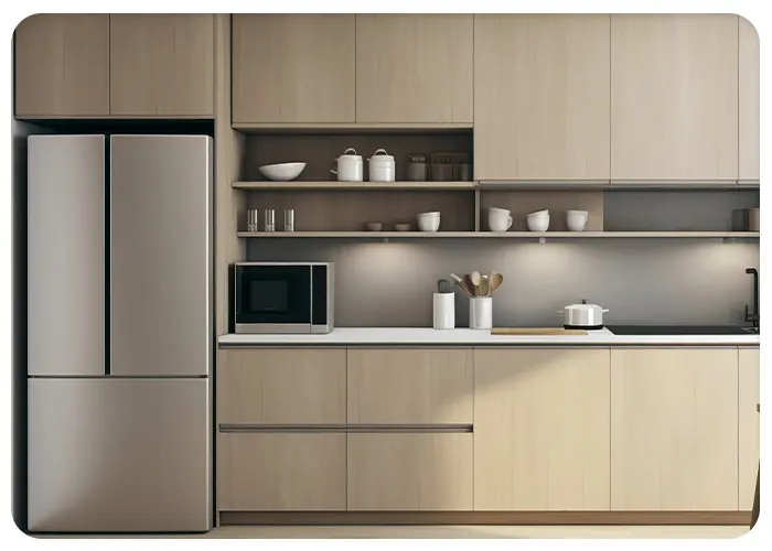 طراحی کابینت های ام دی اف به سبک مینیمال