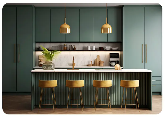 چیدمان کابینت های عمودی MDF