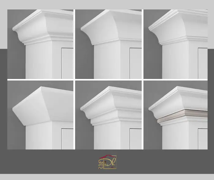 معرفی انواع تاج کابینت + عکس